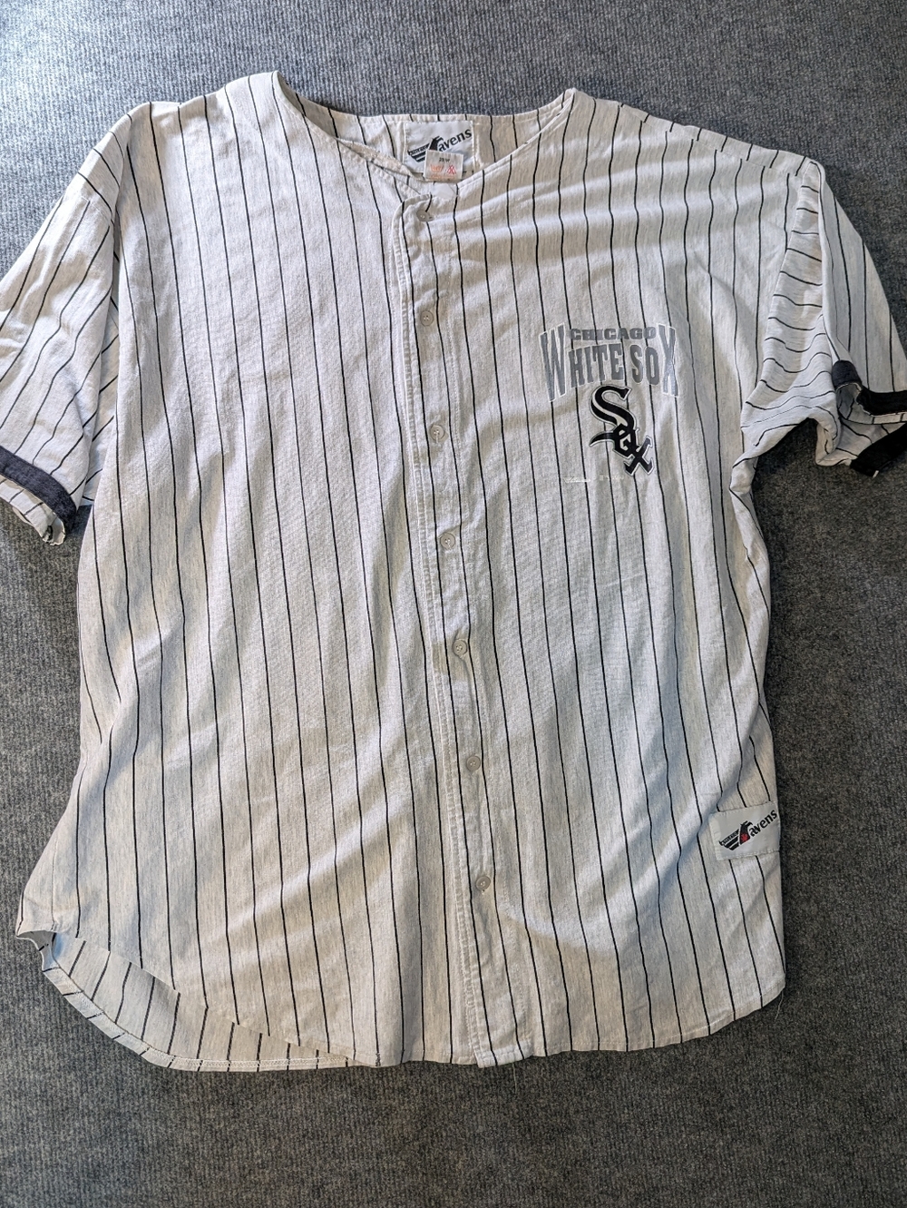 Vintage 1993 Chicago White Sox Pinstripe Jersey Size XL